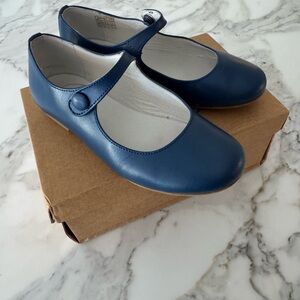 Pepa London Blue Leather Mary Jane Flats size 30